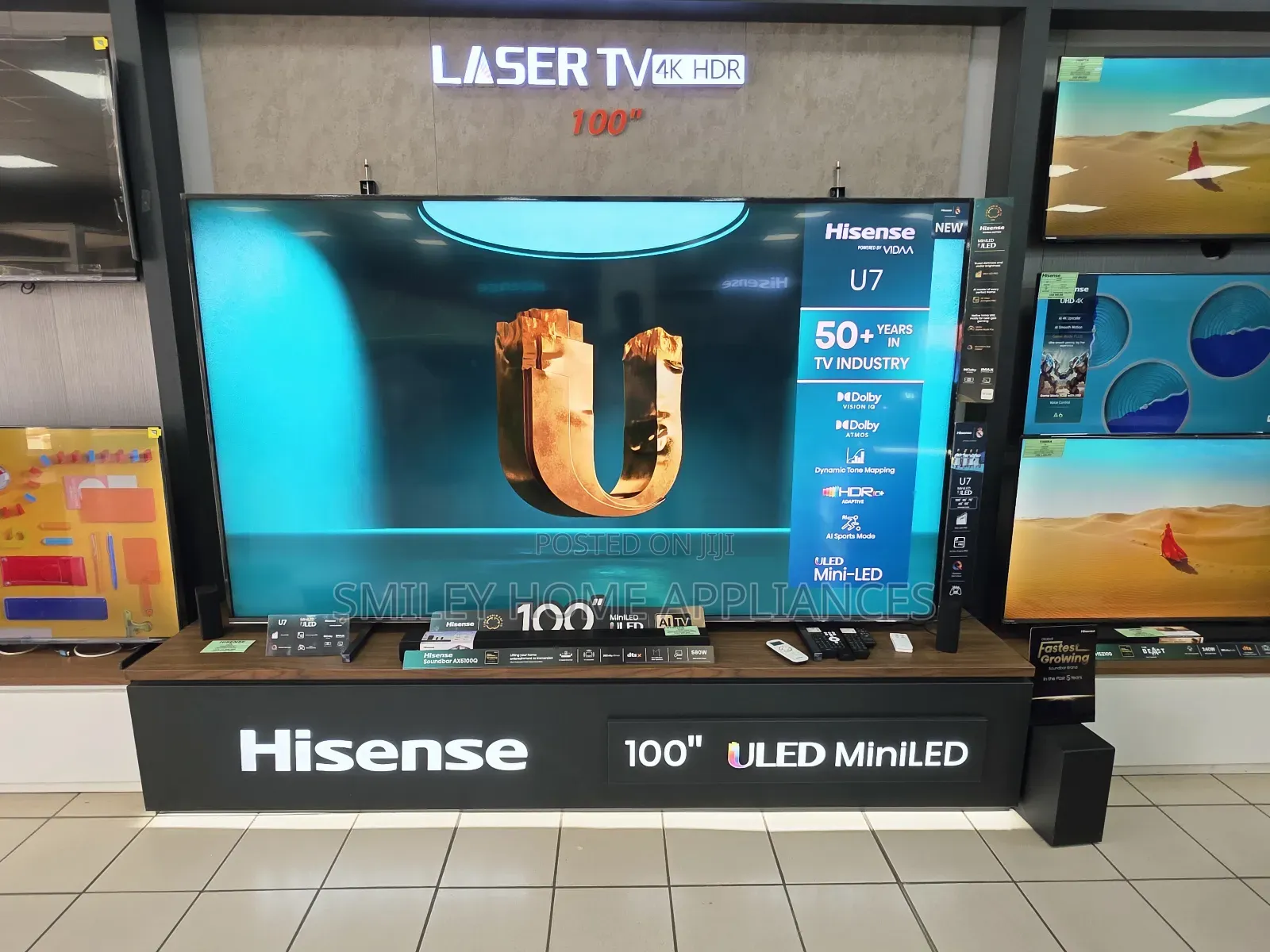 Hisense 100inches Quantum Dot Display Vidaa Smart Tv 100u7q Series