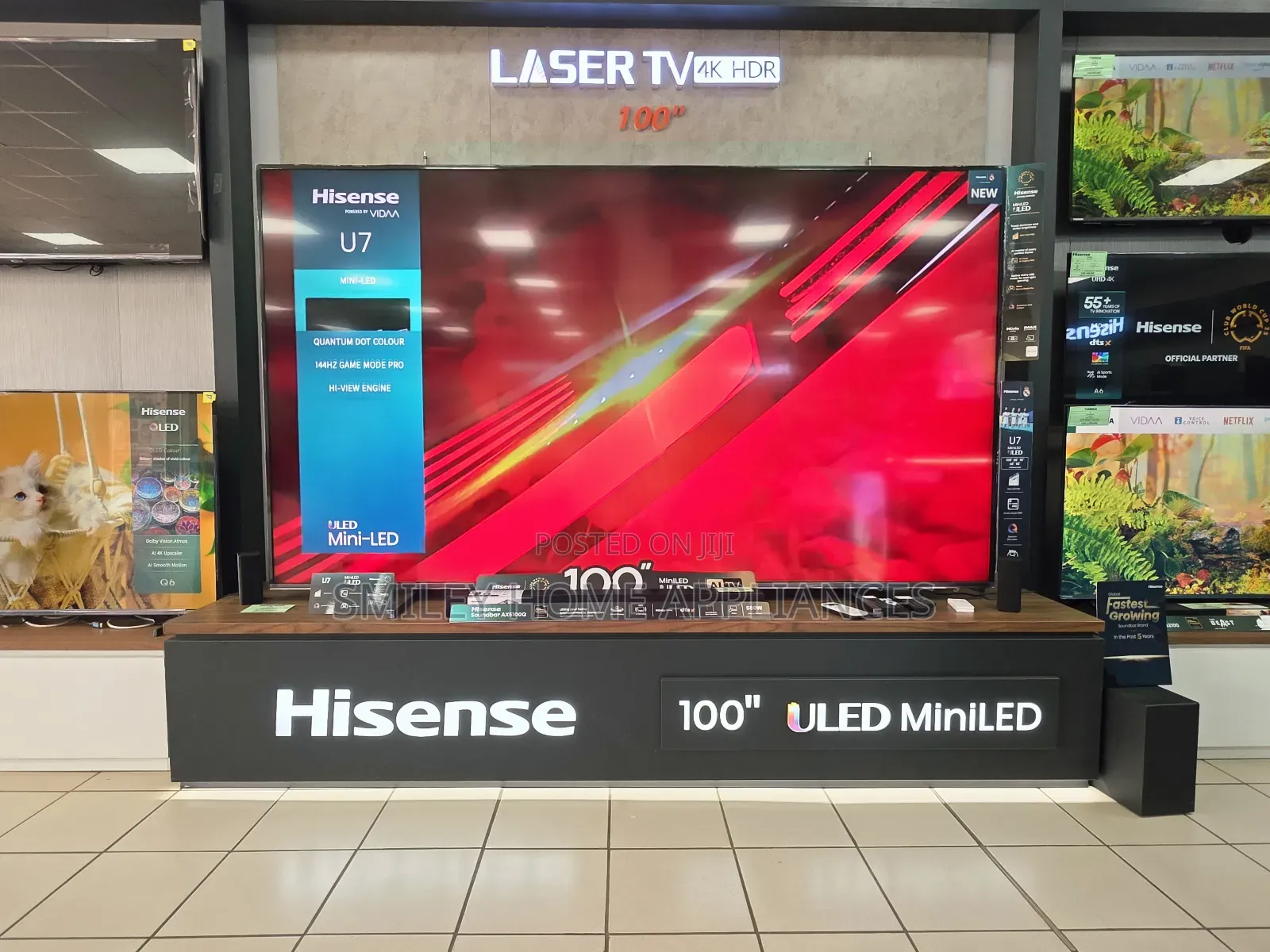 U 7series Hisense 100u7q 100inches Quantum Dot Display Smart Vidaa Tv