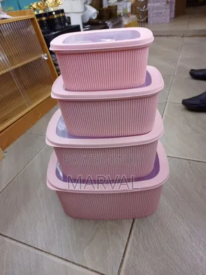 Stackable Plastic Food Storage Containers.