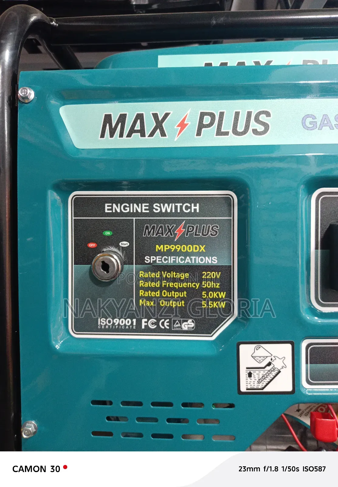 Max Plus ( Gasoline Generator) 5kva