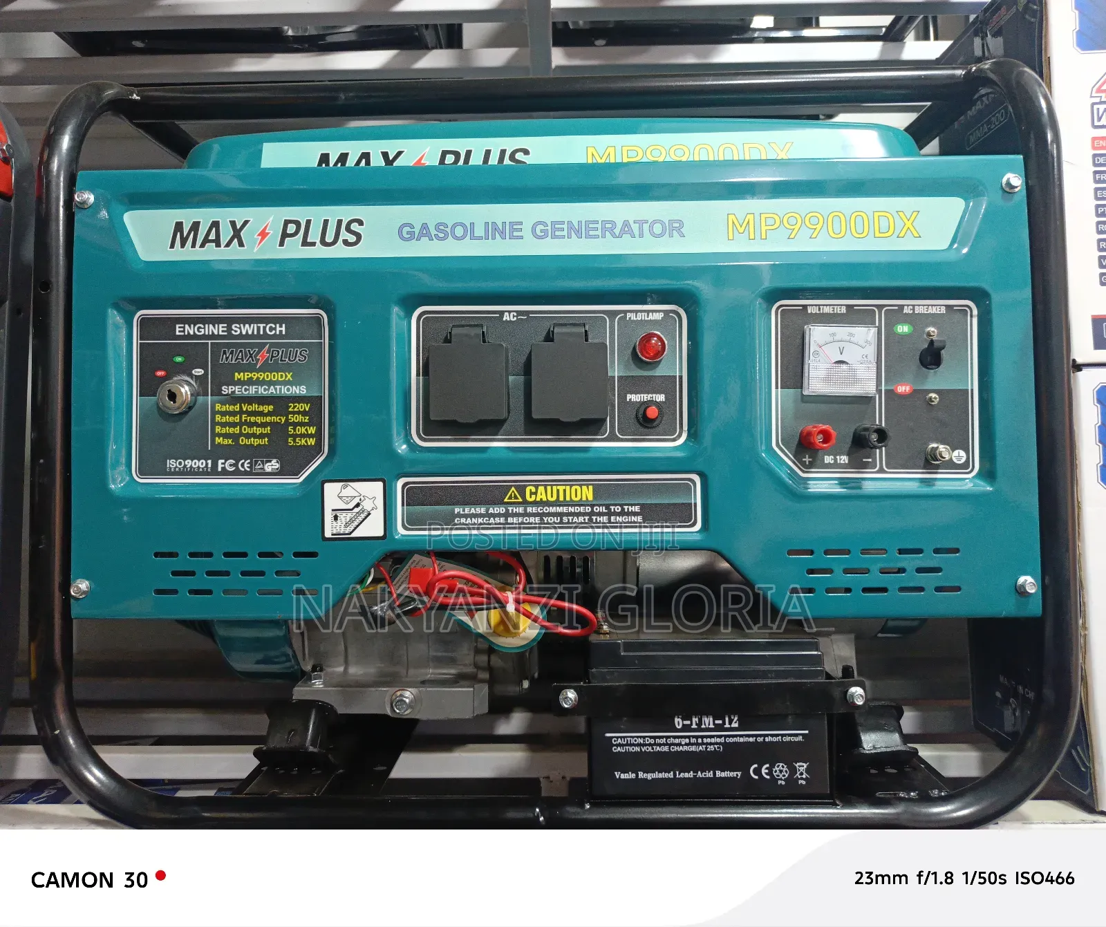Max Plus ( Gasoline Generator) 5kva
