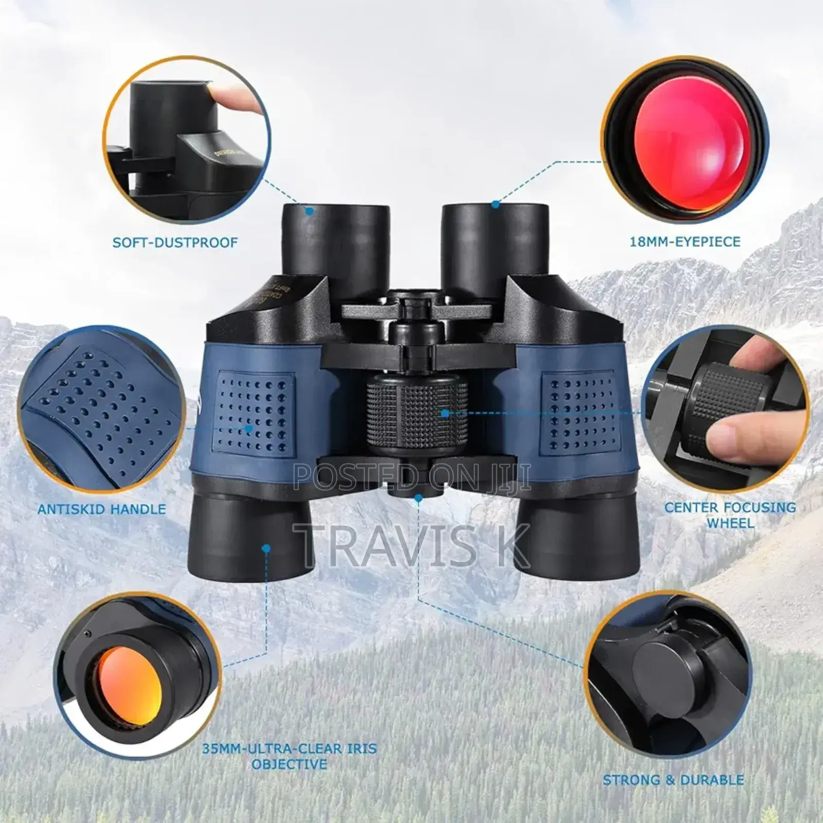 60x60 Professional Hunting Binoculars Telescope, High Power Binoculars