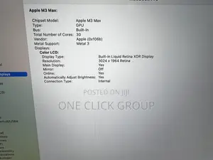 Laptop Apple MacBook Pro 2023 M3 Pro 14-Inch 36GB Apple M3 Max 1T