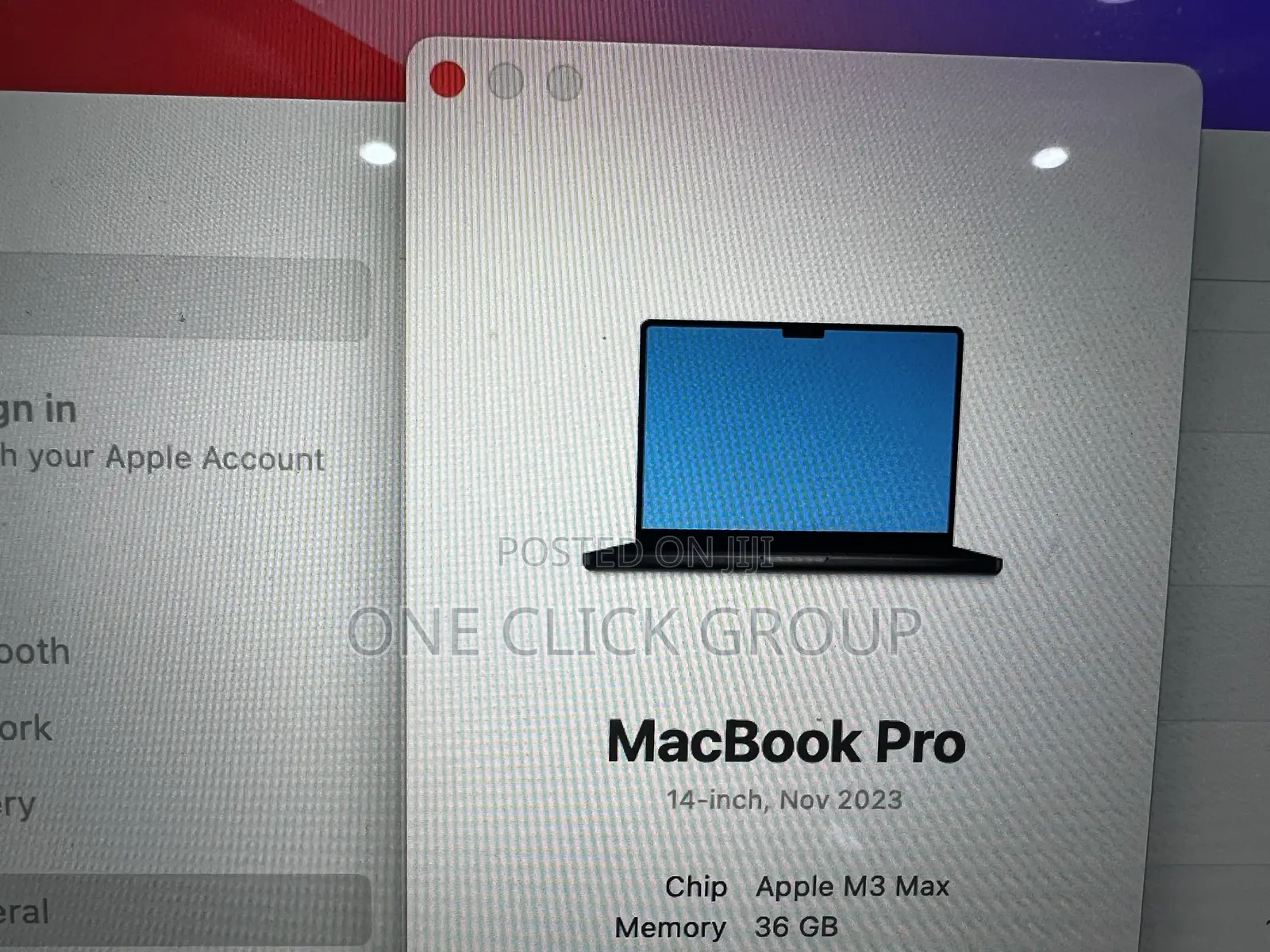 Laptop Apple MacBook Pro 2023 M3 Pro 14-Inch 36GB Apple M3 Max 1T