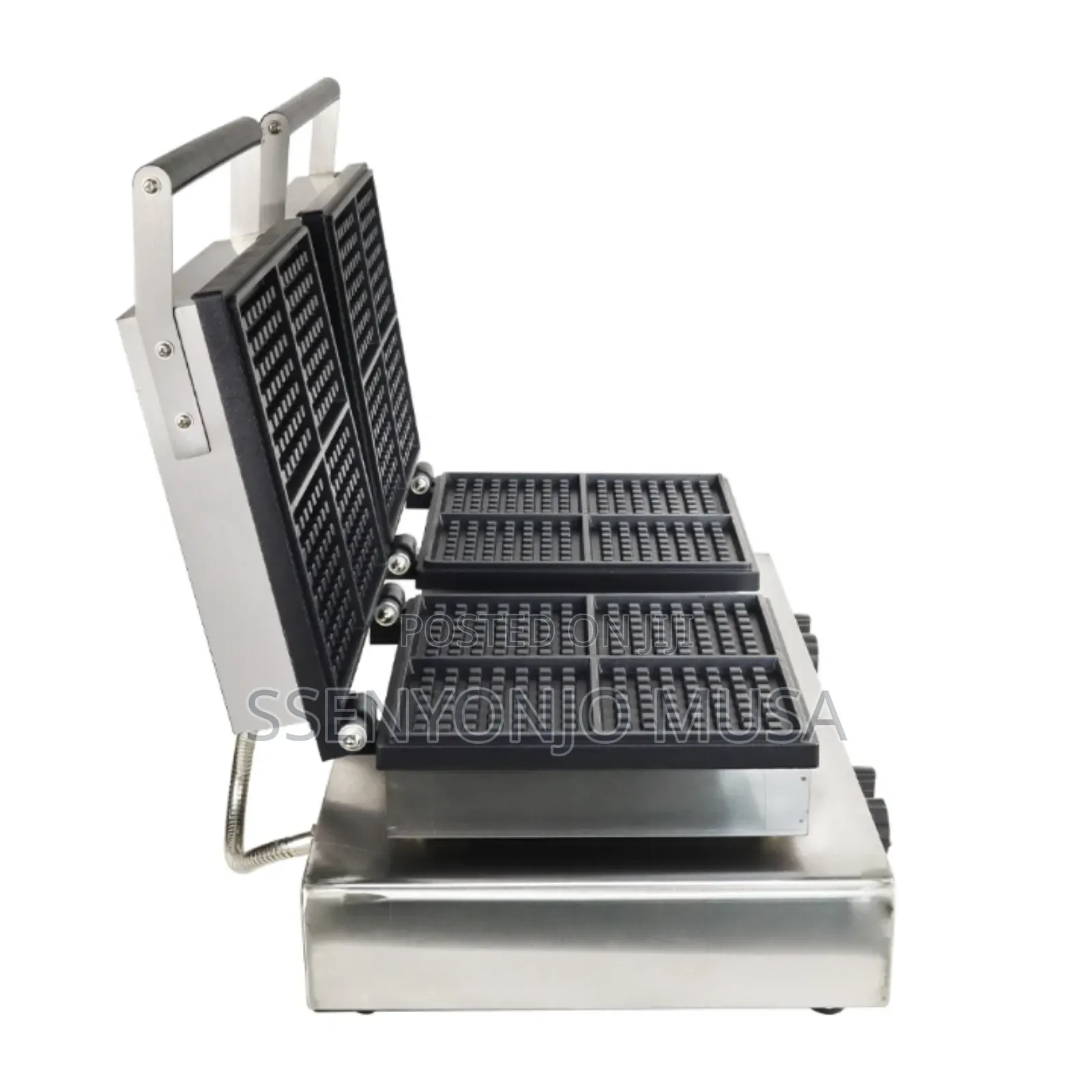 Commercial Double Waffle Maker – 3.2kw Powerful Non-Stick Dual Plates