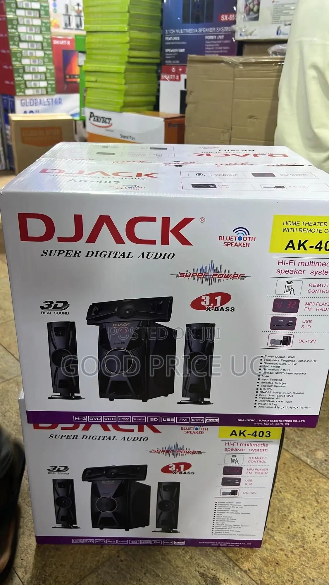 Djack 3.1ch Bluetooth Speaker System Woofer 9