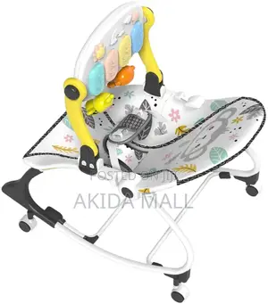 3in1 Baby Bouncer Seat,Rocker Chair With Piano Music and Hanging Toys