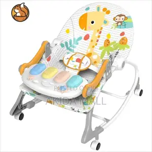 3in1 Baby Bouncer Seat,Rocker Chair With Piano Music and Hanging Toys
