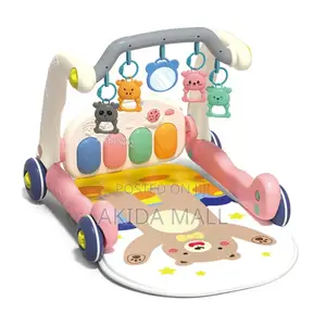 Baby Play Mat Gym, 4 in 1 Kick and Play Piano Gym With Music Light