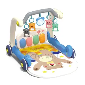 Baby Play Mat Gym, 4 in 1 Kick and Play Piano Gym With Music Light