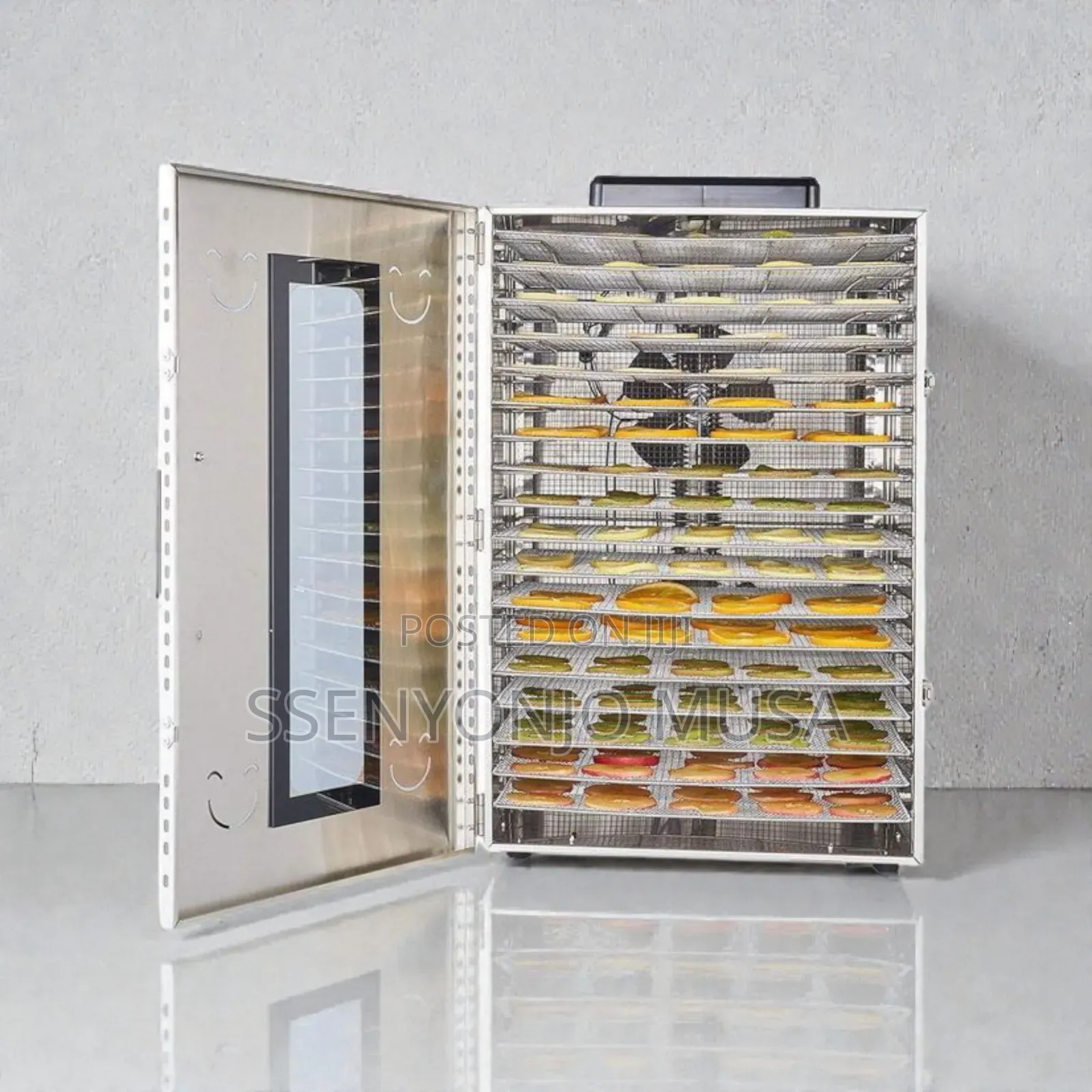 18-tray Commercial Stainless Steel Food Dehydrator Dryer 1500w
