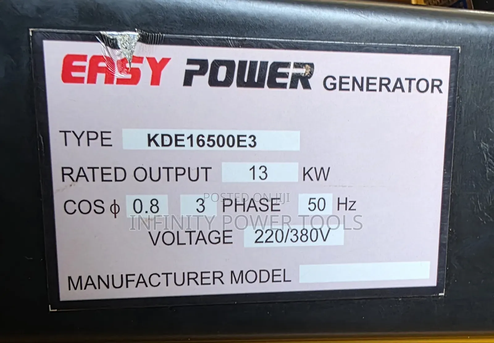 3 Phase Generator 13kw