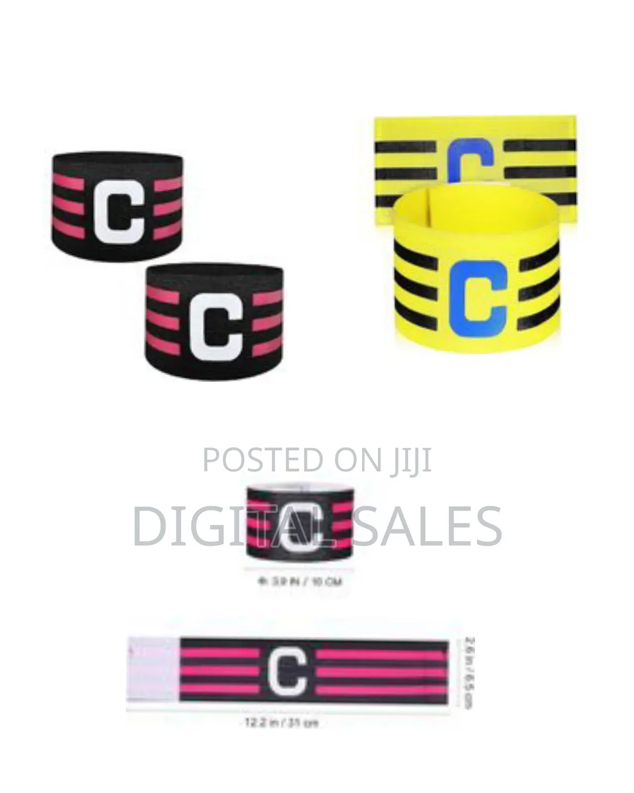 2 PCS Soccer Captain Armbands Breathable Football Team Captain Bands
