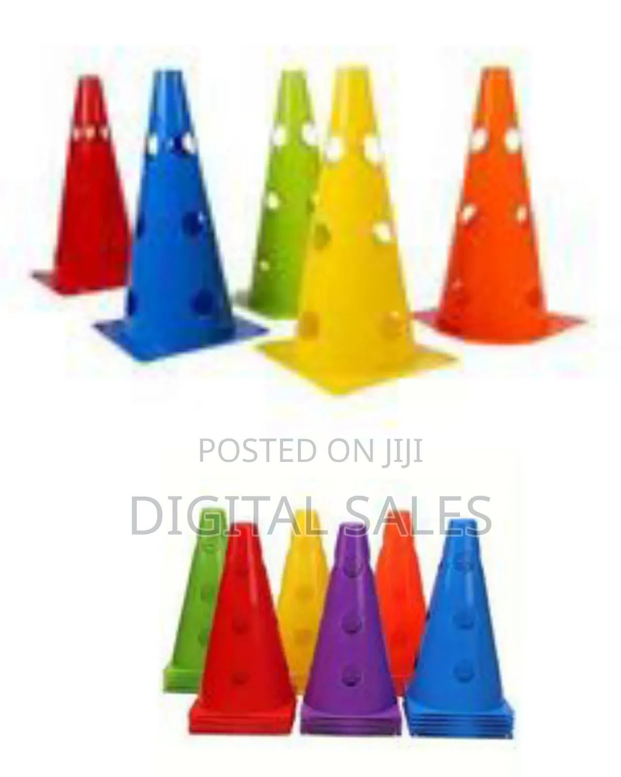 52cm Colorful Flexible Soccer Cones Logo Style Safety Speed