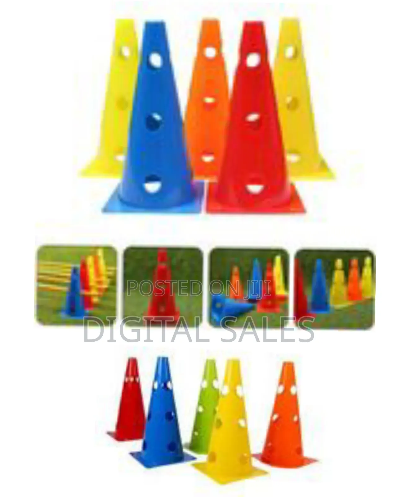 52cm Colorful Flexible Soccer Cones Logo Style Safety Speed