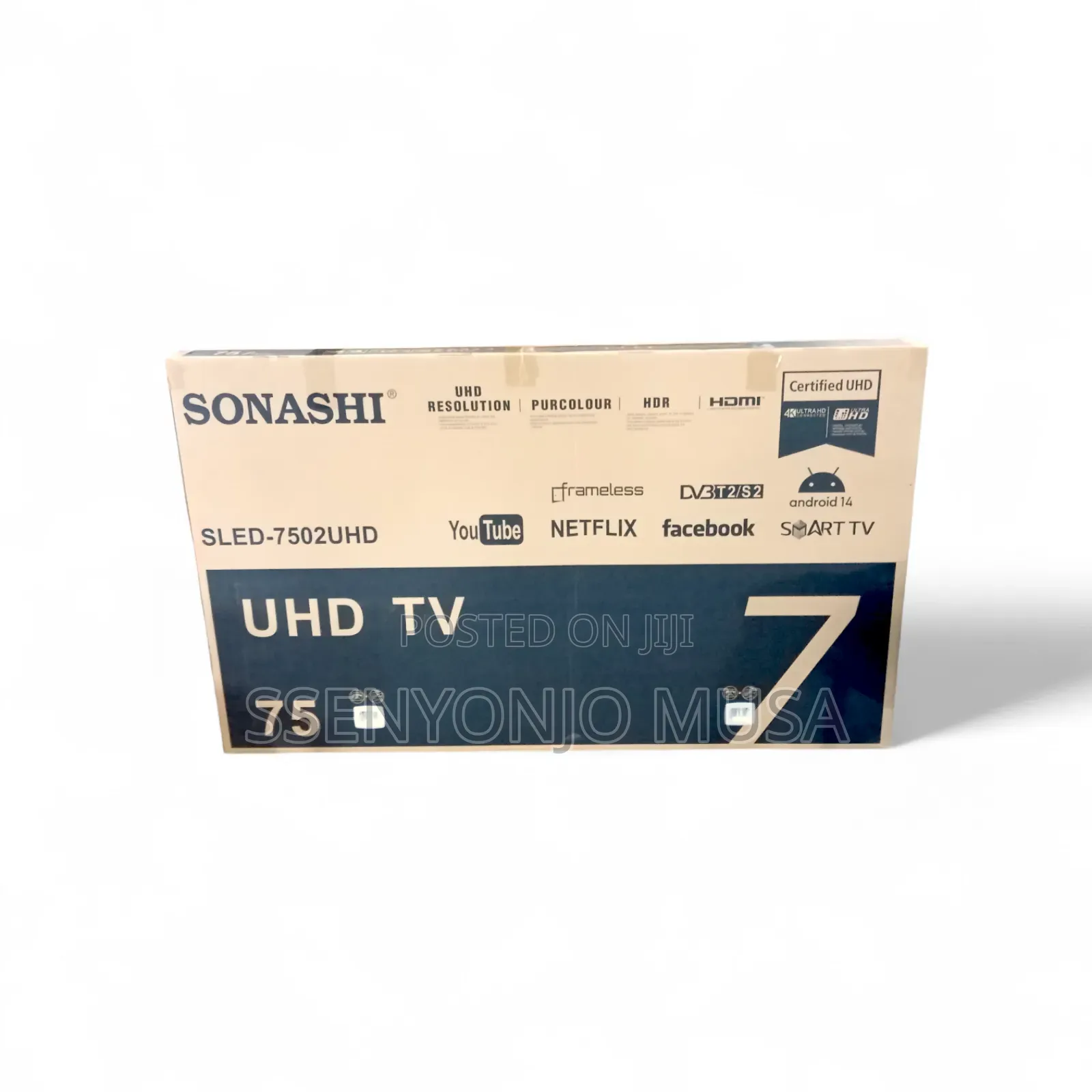 Sonashi 75" Ultra Uhd Smart Tv – Android 14, Hdr, Frameless Design.