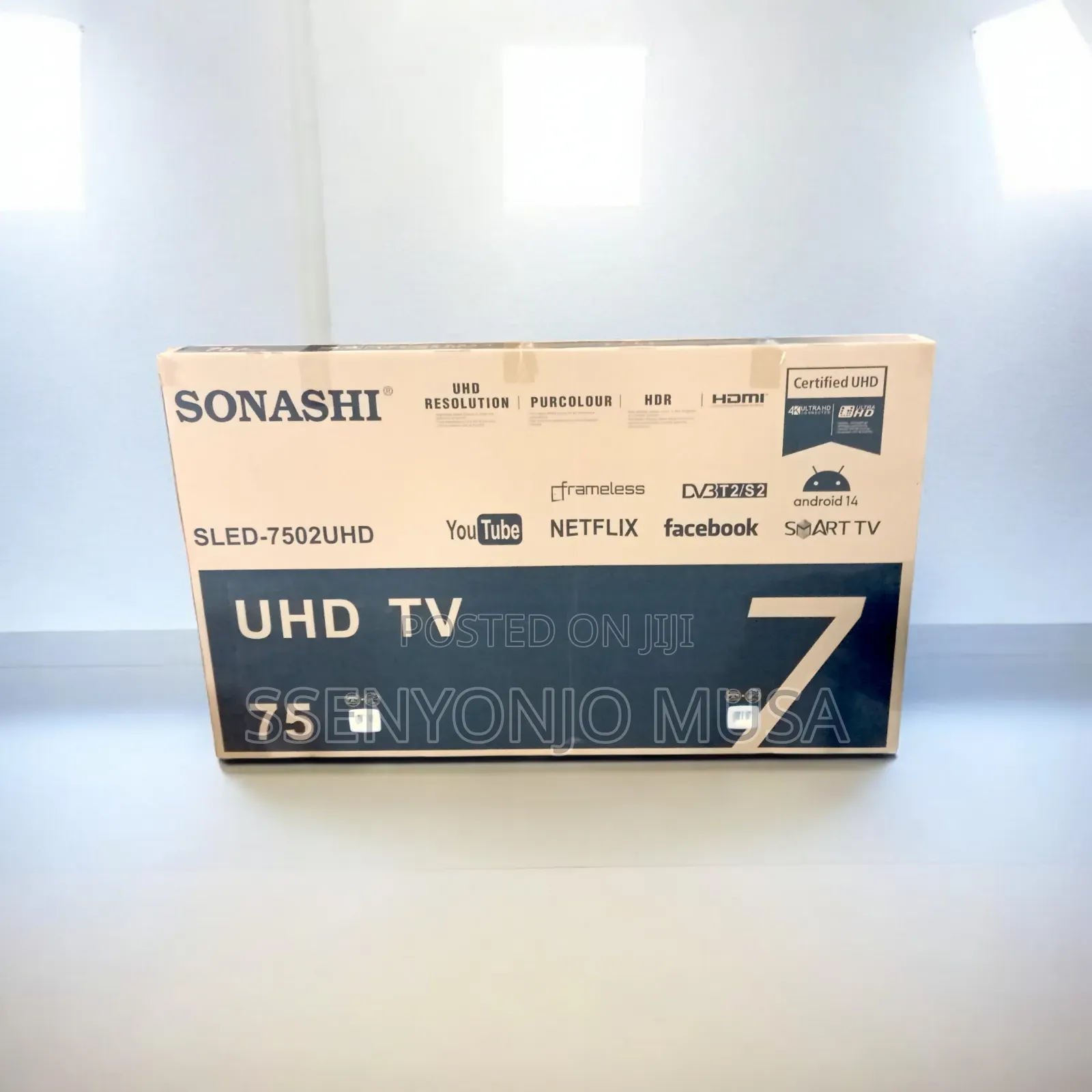 Sonashi 75" Ultra Uhd Smart Tv – Android 14, Hdr, Frameless Design.