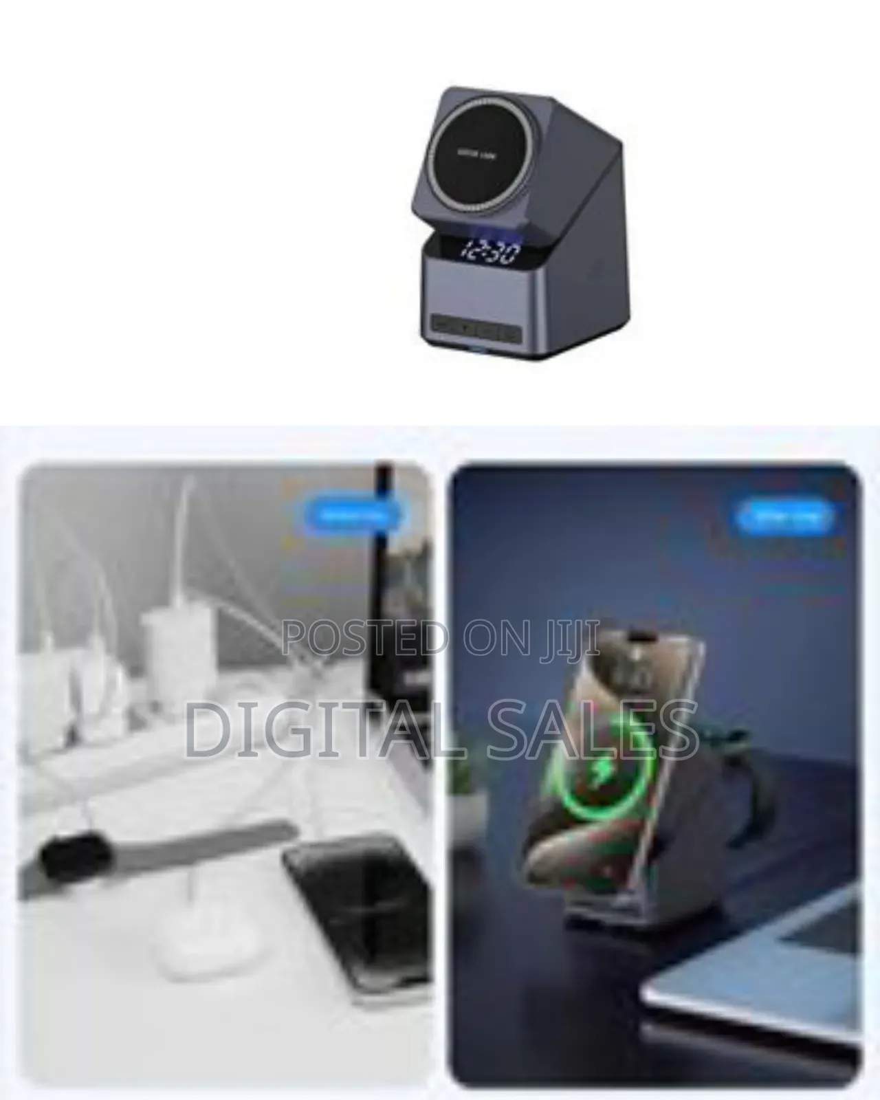 Green Lion 4 Device Multi Wireless Charger With Adjustable Viewing