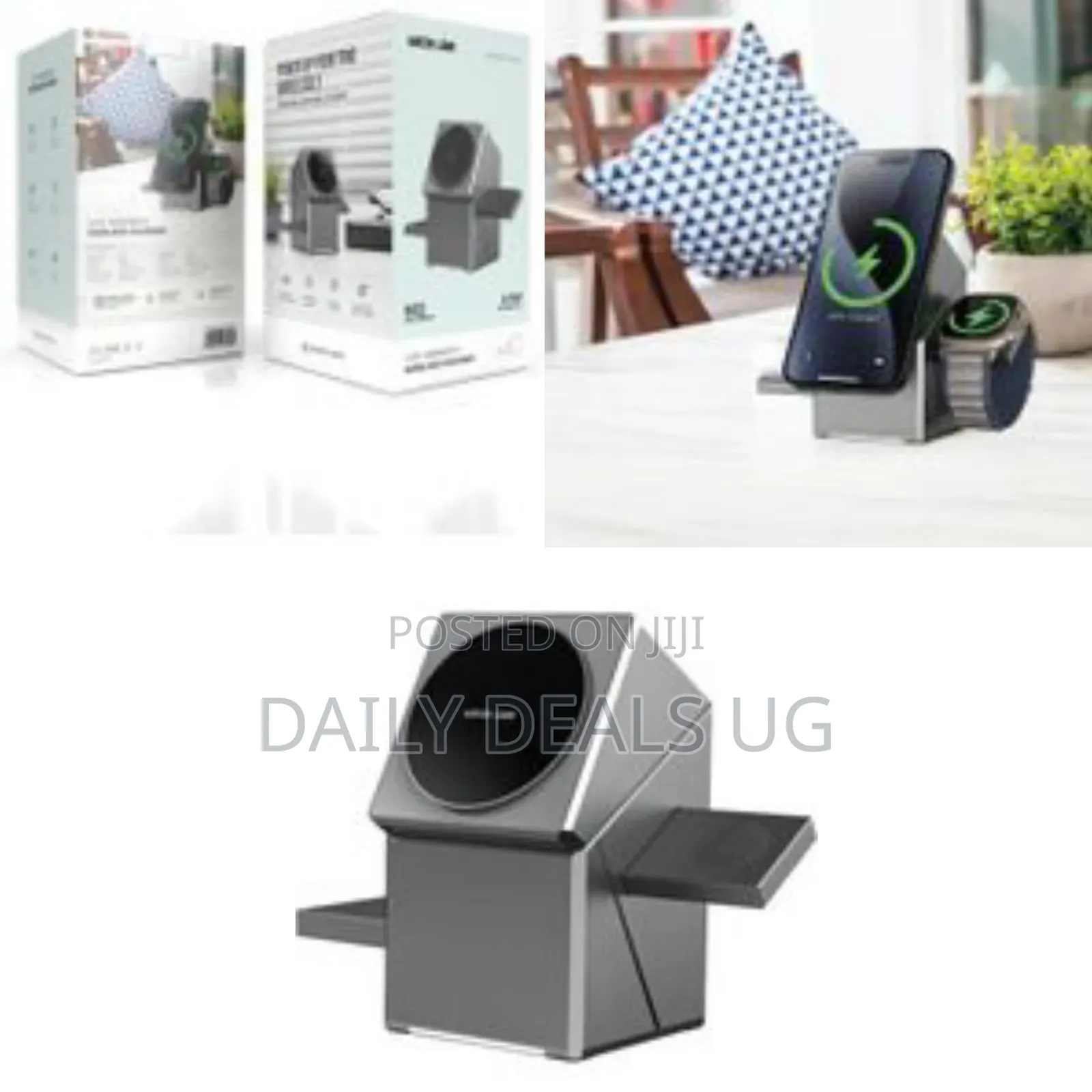 Green Lion Power Trio 3 in 1 Wireless 15w Fast Charger