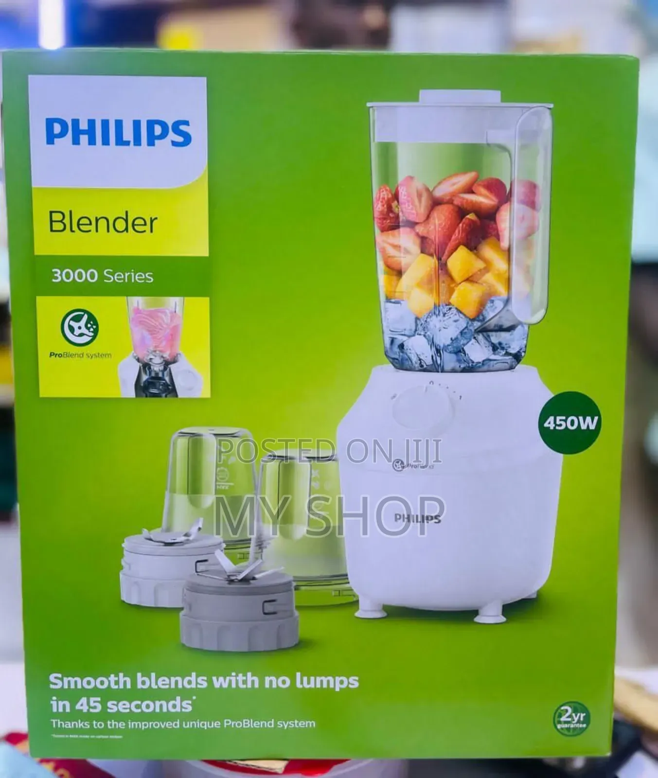 Phillips Blender 3in1 
1big Jar and 2millers