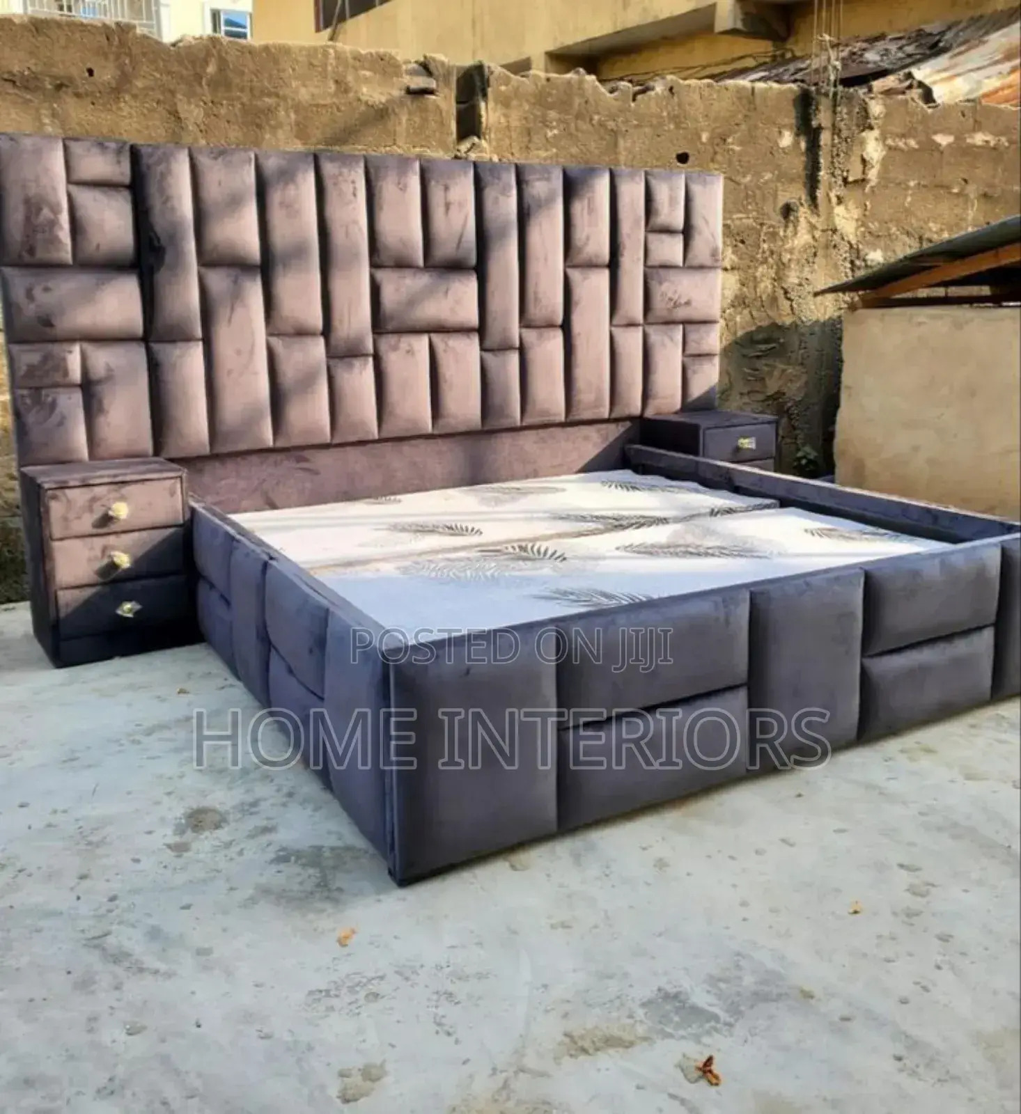 Coffee Brown Cloth 6 by 6 Bed