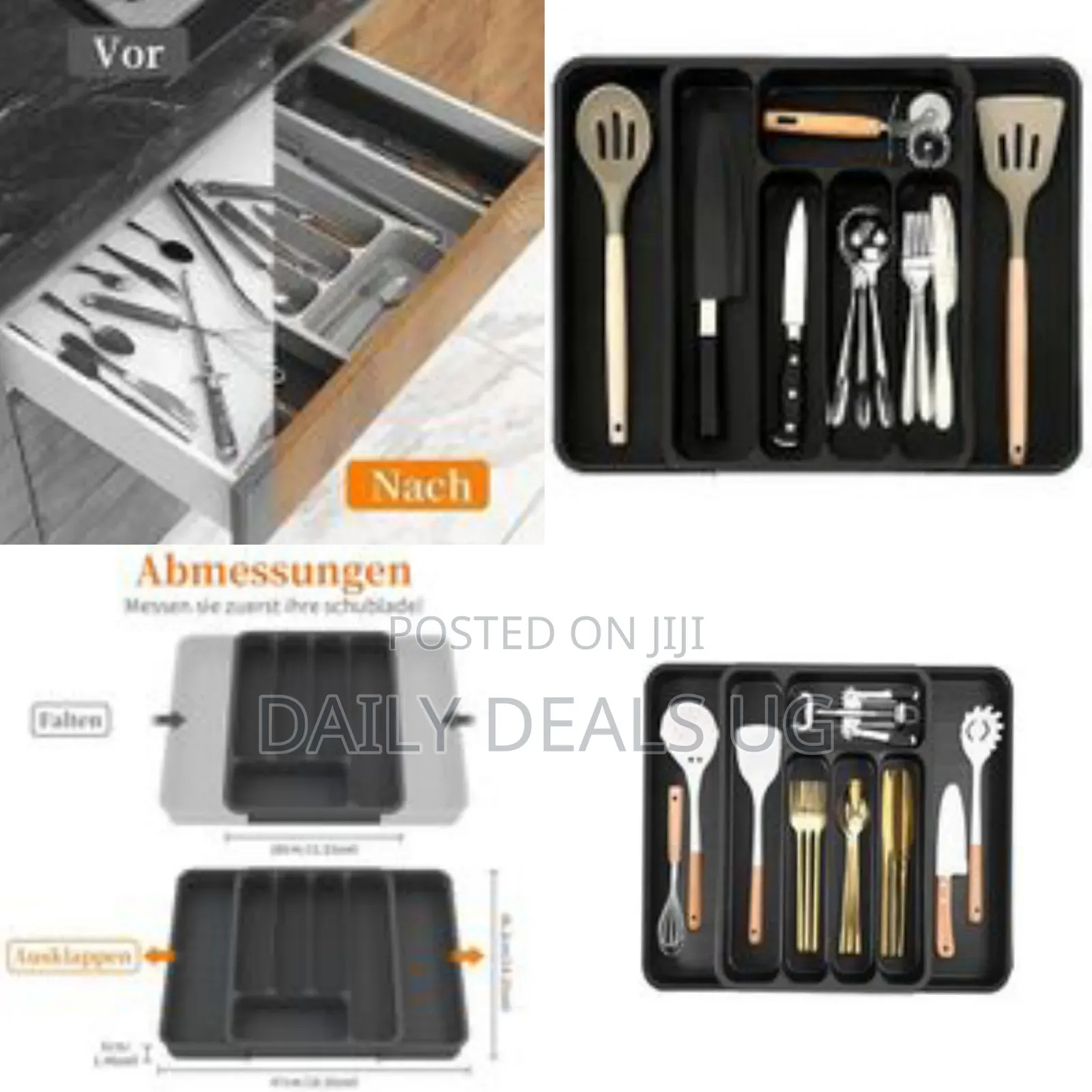 Cutlery Drawer Divider, Expandable Utensil Drawer Organiser Large