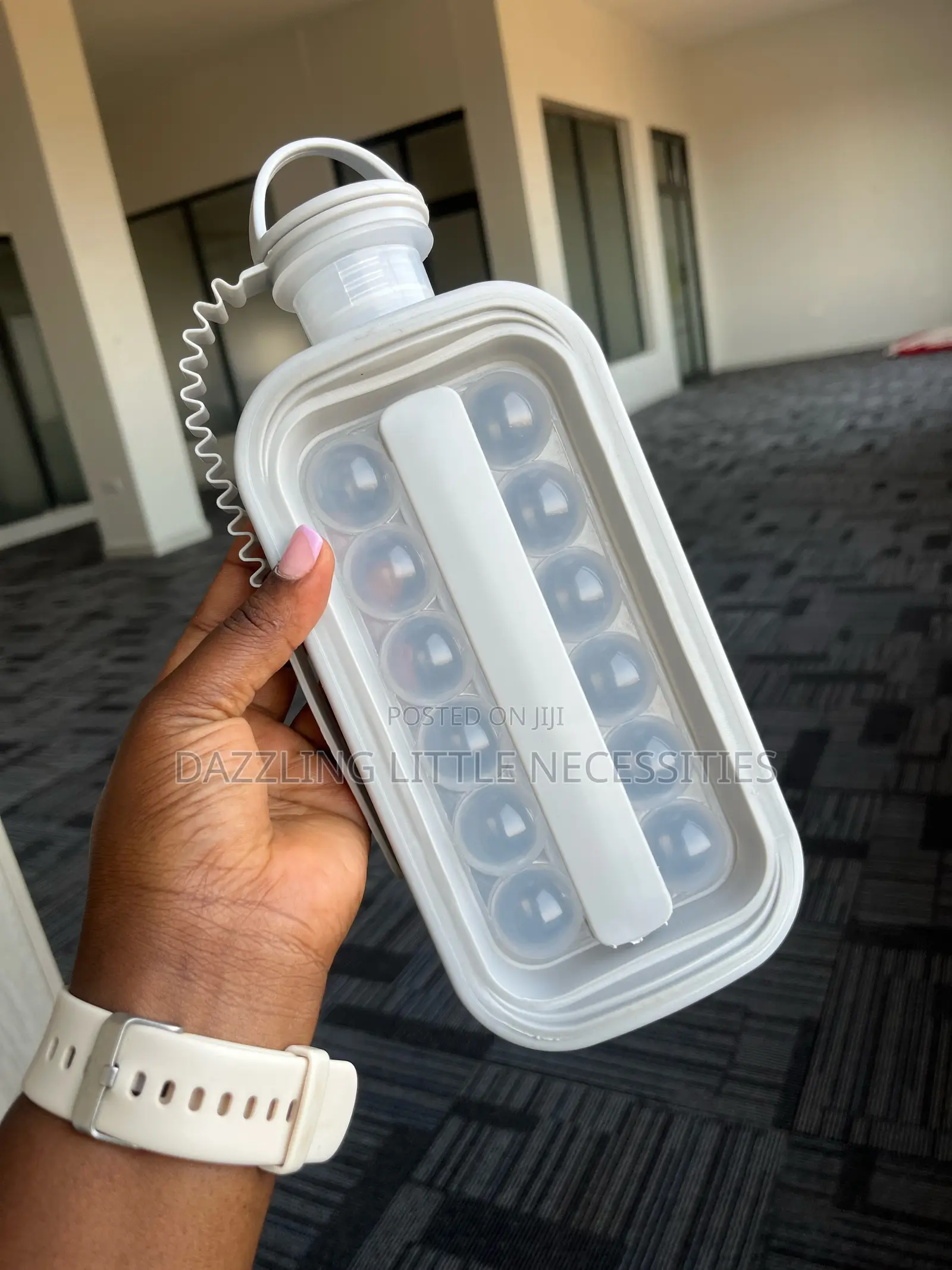 Ice Cube Making 2 in 1 Bottle - Gray