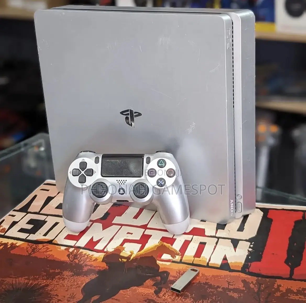 Ps4 Action Combo, Two Controllers, 19 Games Loaded, Fresh Energy.