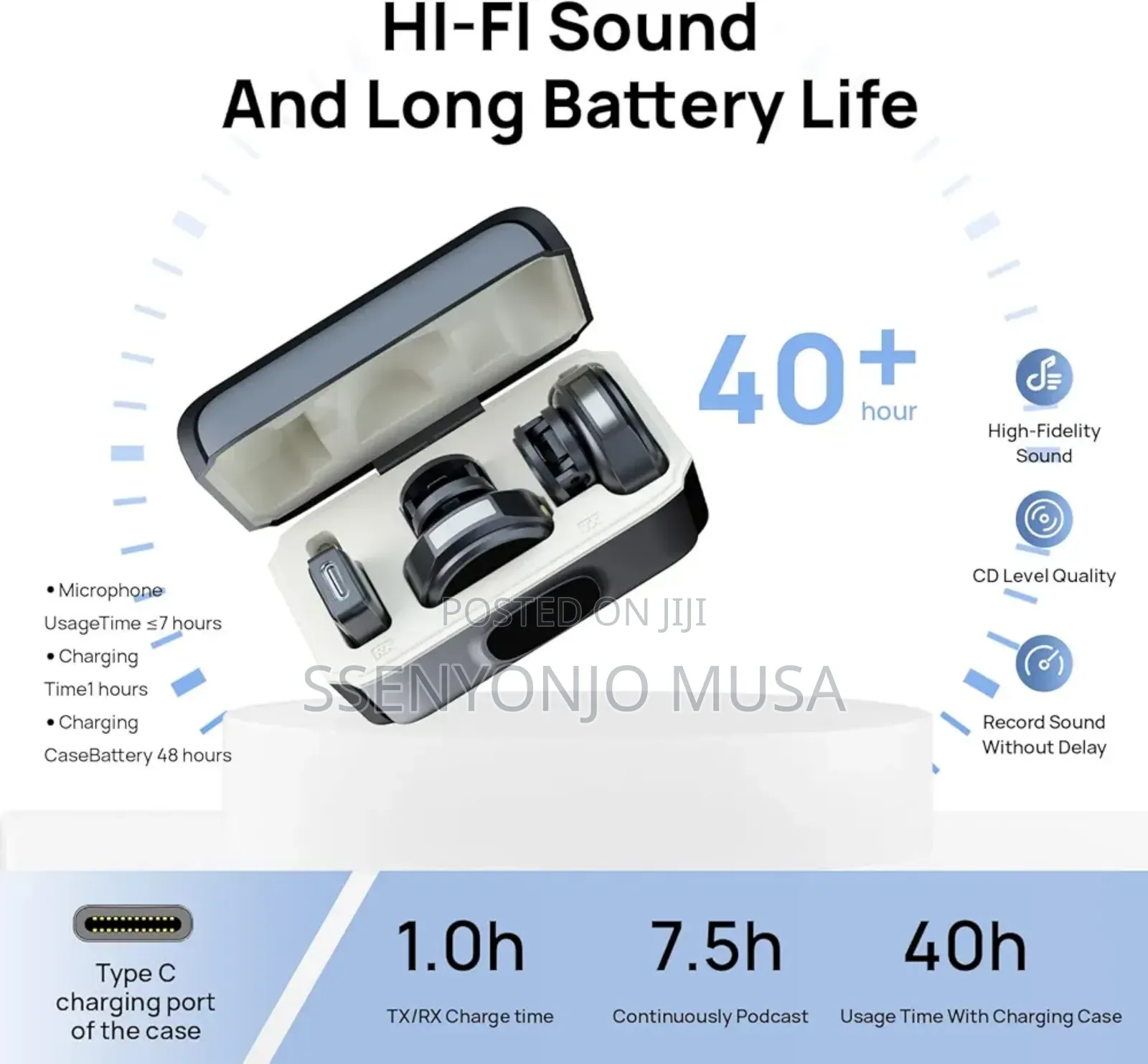 Go-des Gd-ws305 2-in-1 Wireless Lavalier Microphone + Go-des.