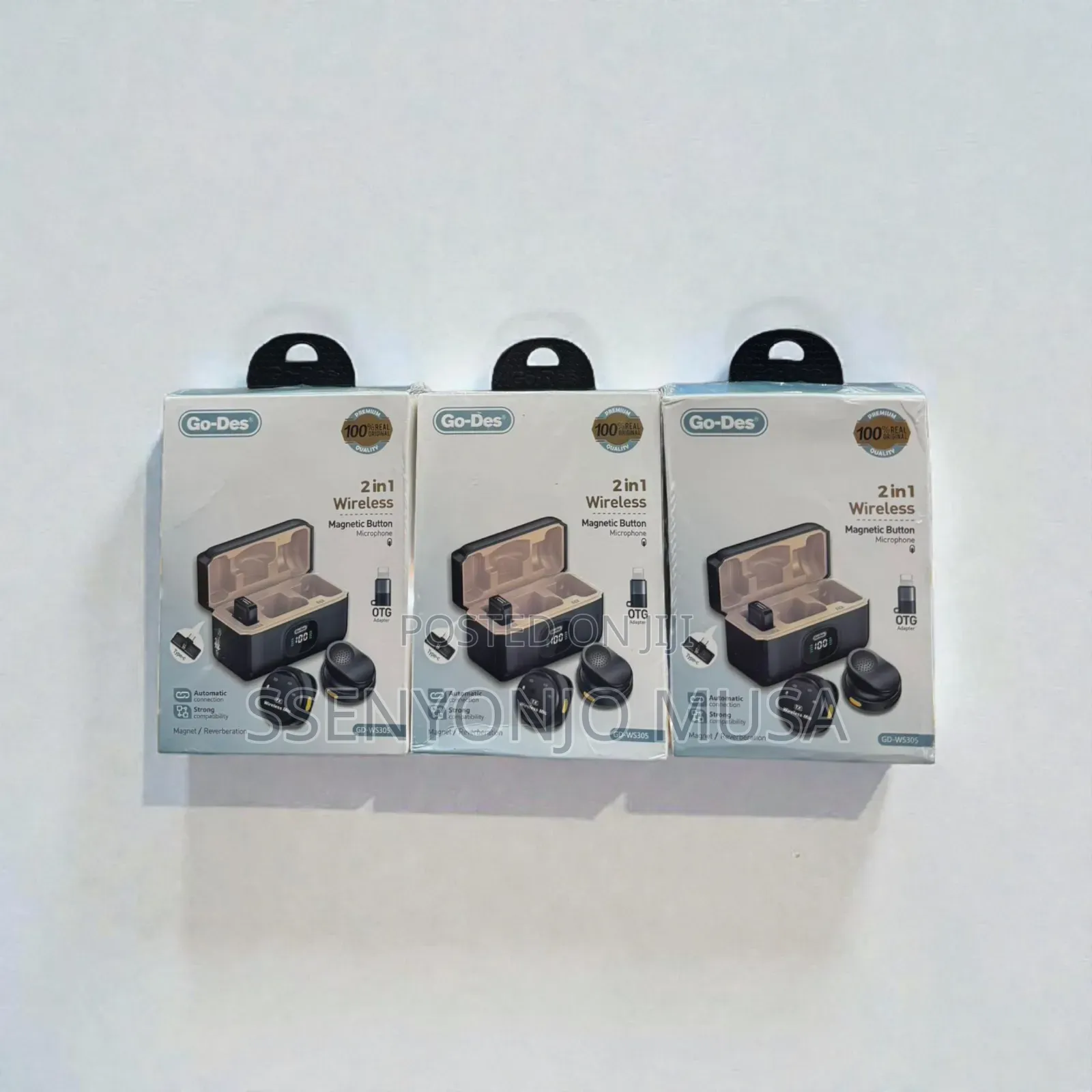 Go-des Gd-ws305 2-in-1 Wireless Lavalier Microphone + Go-des.