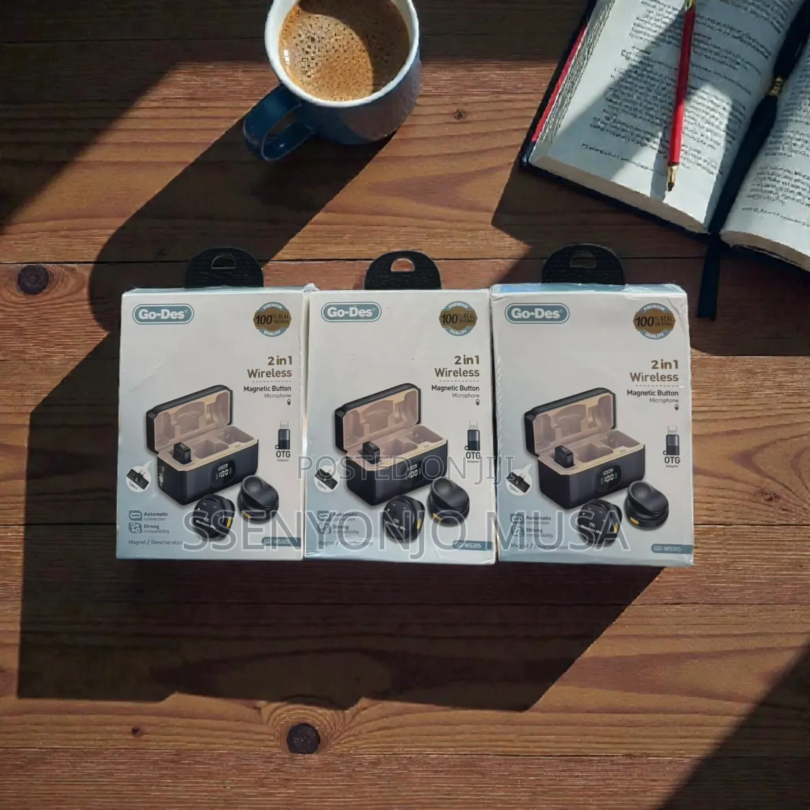 Go-des Gd-ws305 2-in-1 Wireless Lavalier Microphone + Go-des.
