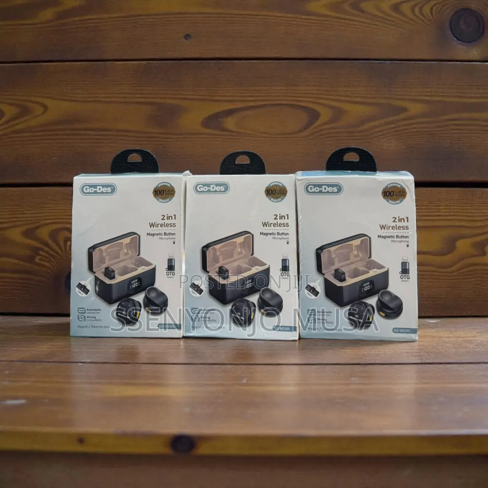 Go-des Gd-ws305 2-in-1 Wireless Lavalier Microphone + Go-des.
