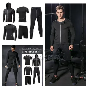 Men's 5-Piece Compression Athletic Wear Set