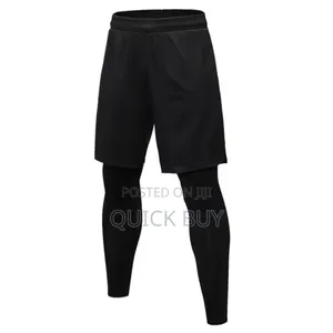 2in1 Men and Women Tights and Shorts Exercise or Gym Wear