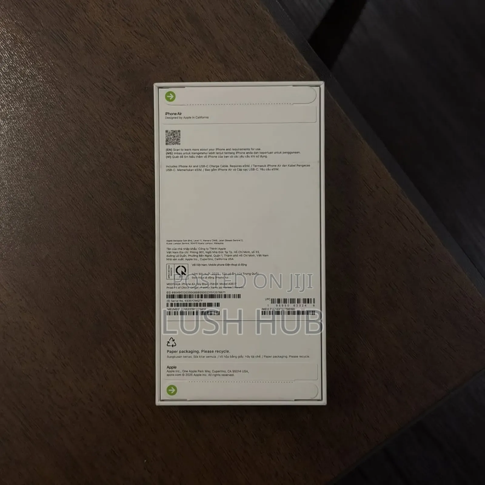 New Apple iPhone Air 256 GB