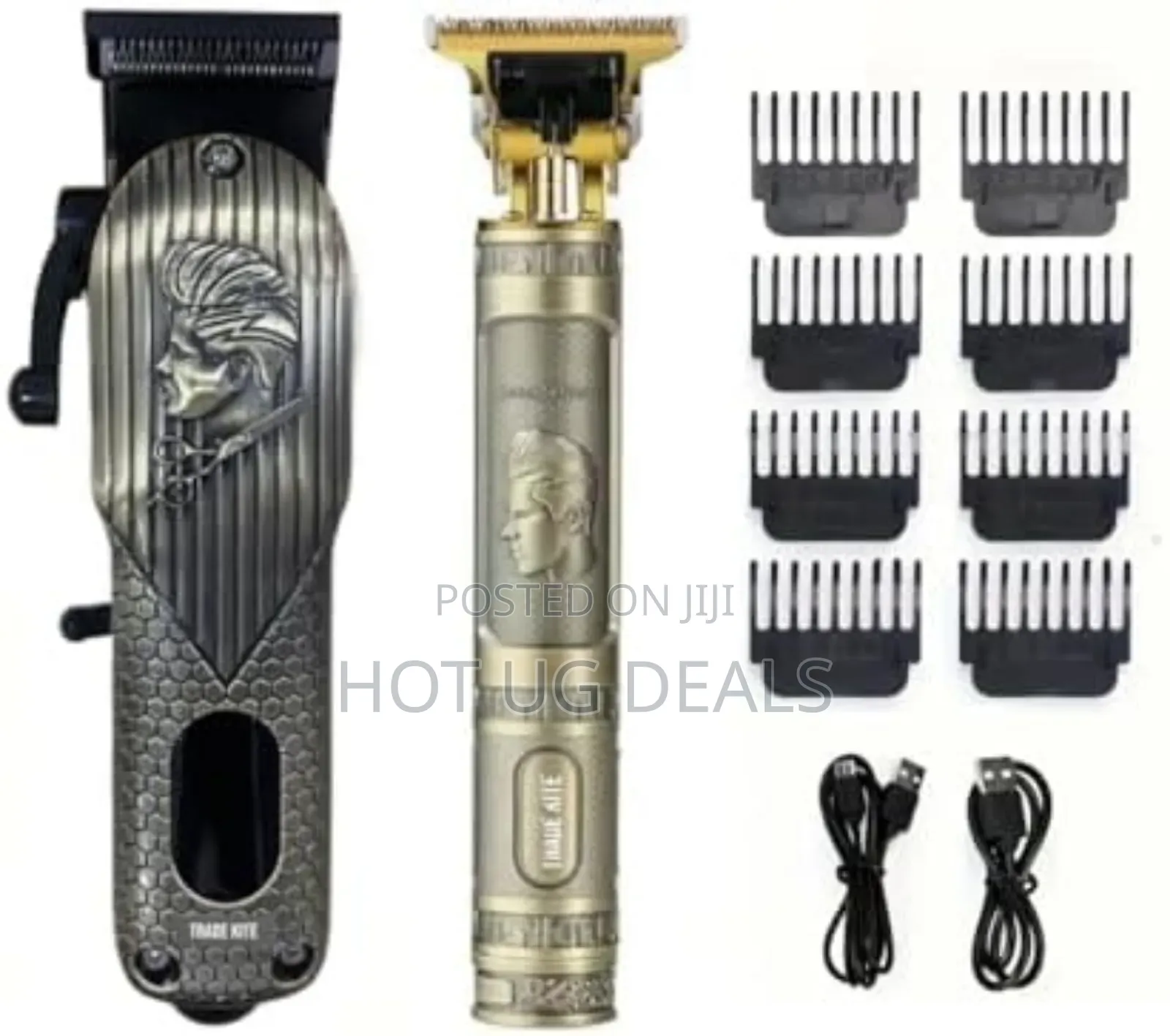 2 In 1 Set Of Rechargeable Hair Clipper With Trimmer Options