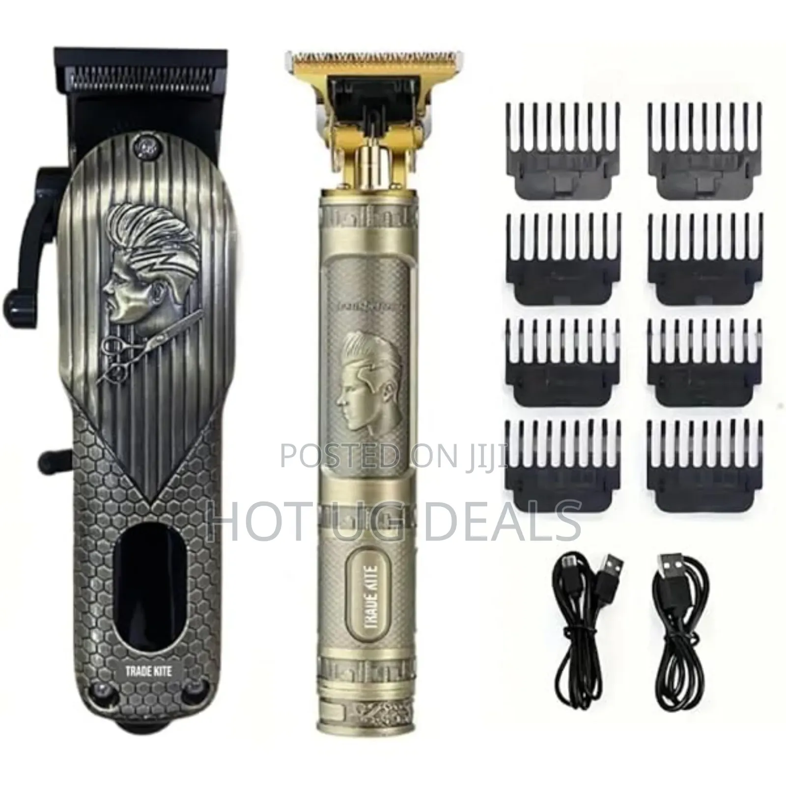 2 In 1 Set Of Rechargeable Hair Clipper With Trimmer Options