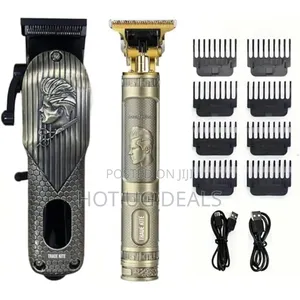 2 In 1 Set Of Rechargeable Hair Clipper With Trimmer Options