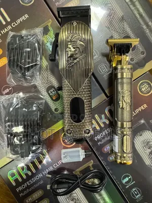 2 In 1 Set Of Rechargeable Hair Clipper With Trimmer Options
