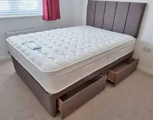 Bed With Storage in Gray Colour