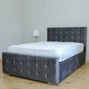 6 by 6 Bed in Light Gray