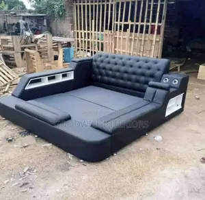Leather Bed With Storage Space