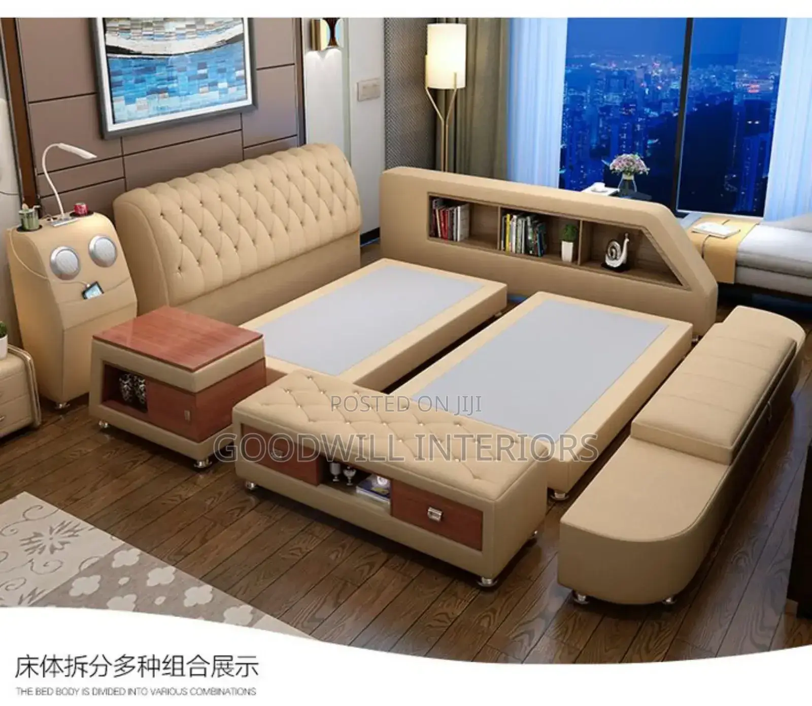 6 by 6 Bed With Storage