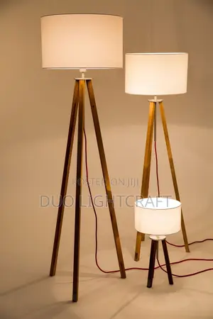 3-Leg Wooden Floor Lamp With a Sleek Modern Design
