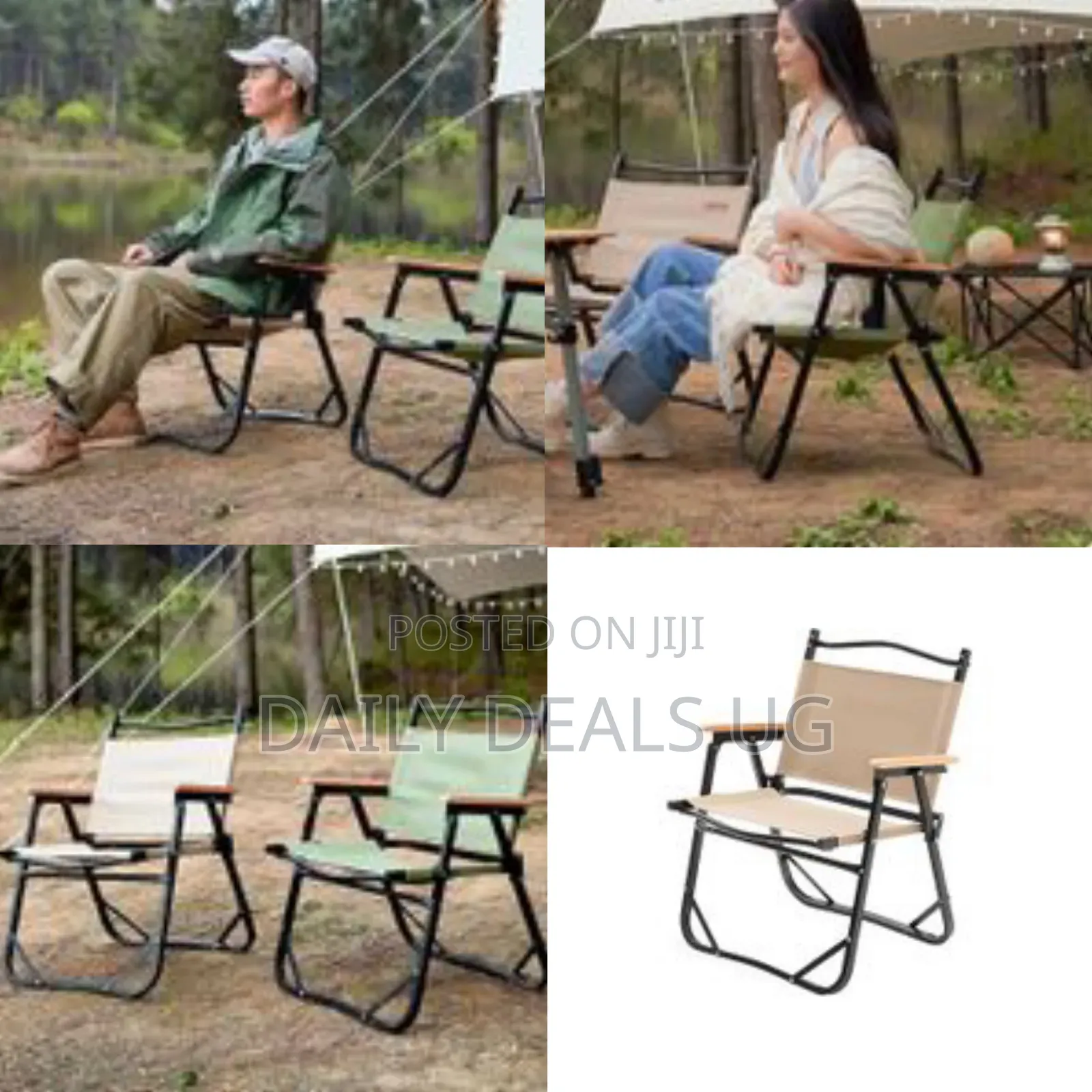 Camping Folding Chair Lightweight Outdoor Furniture Holds 500 LBS