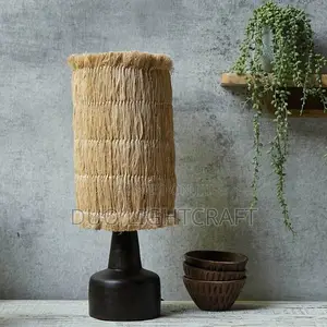 Sisal Lampshades/Wooden Lampstands