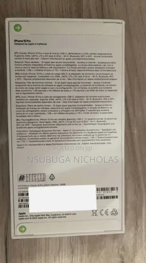 New Apple iPhone 15 Pro 512 GB Black