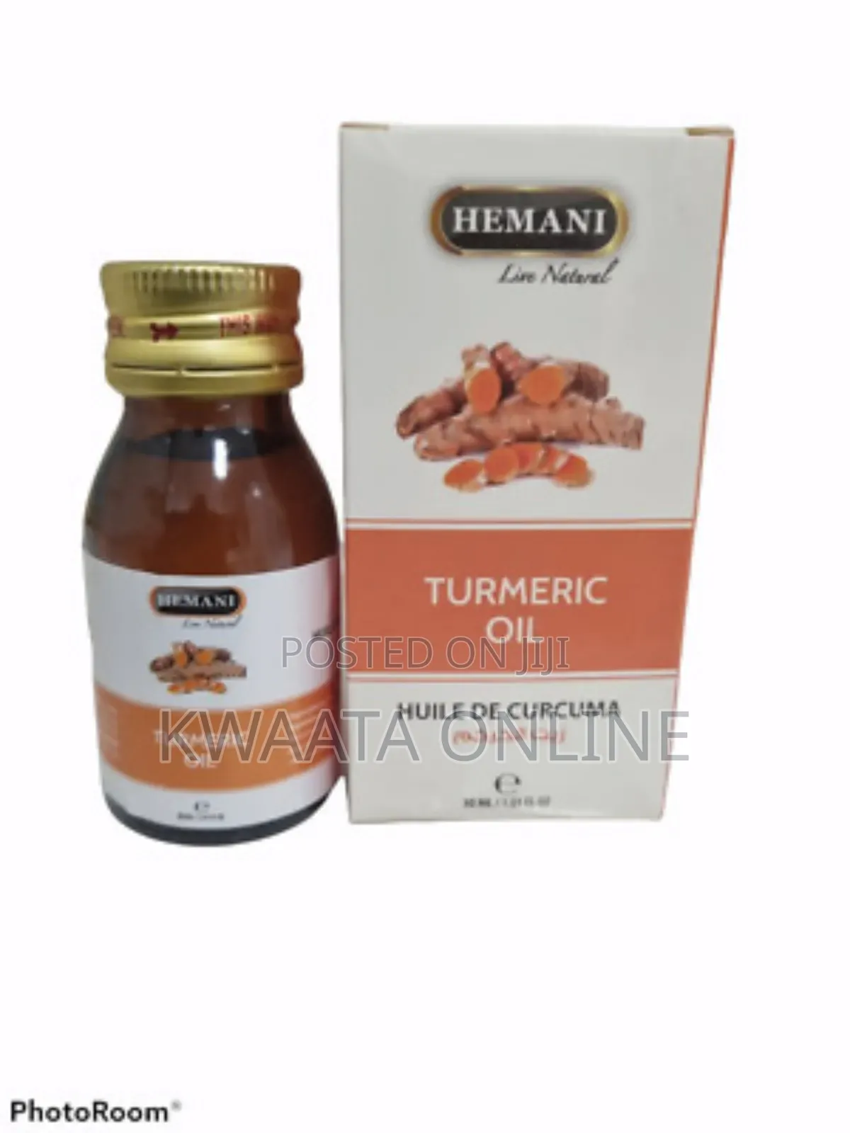 Turmeric Oil - 100% Natural Herbal Cold Pressed Essential Oil -30ml