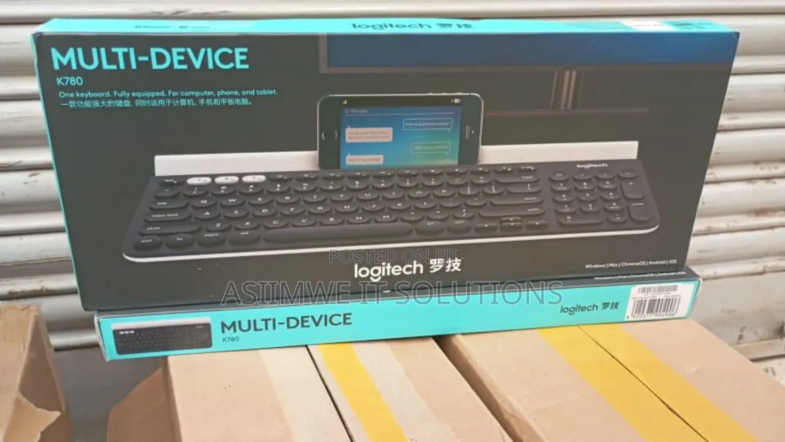 Logitech Multi-Device Wireless Keyboard.