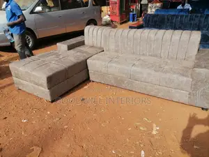 Navy Gray Six Seater Sofa Set